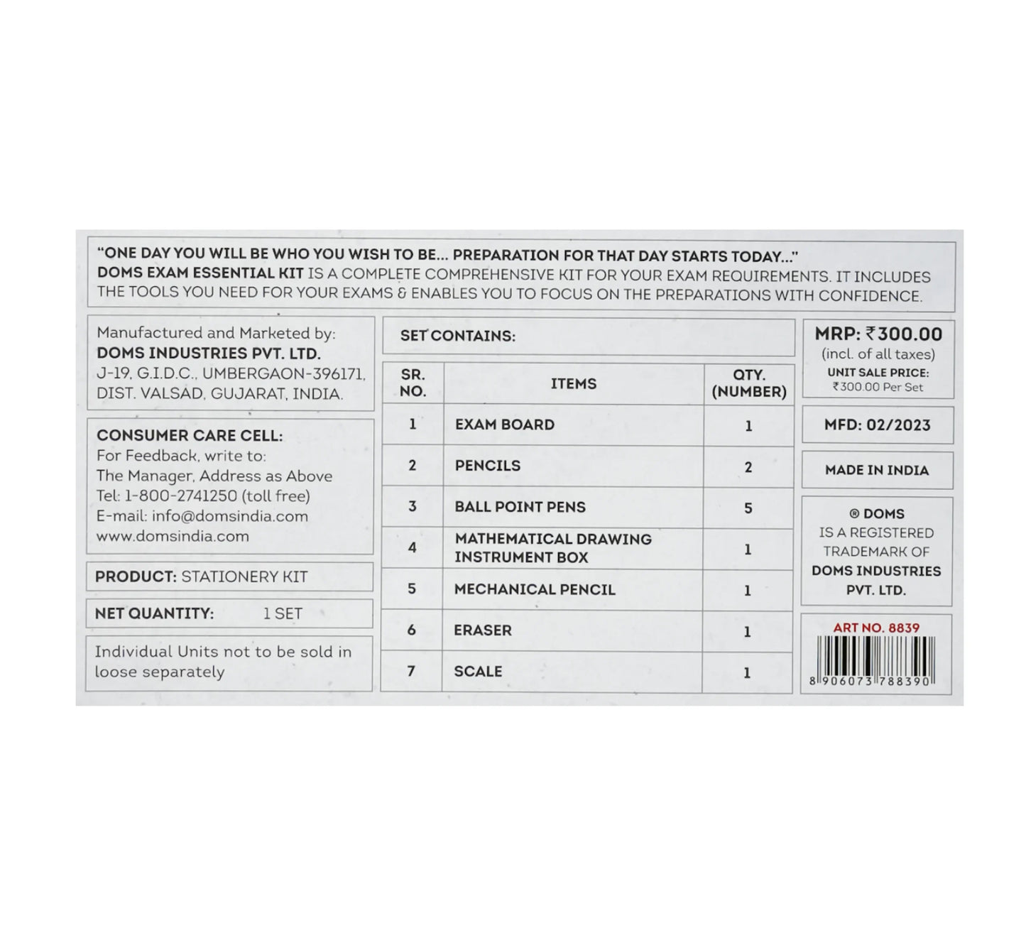 DOMS Exam Essential Kit