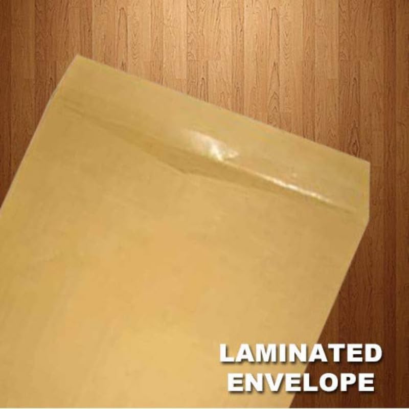 LAMINATED YELLOW PAPER ENVELOPE – 10 x 14 inches (25PC)
