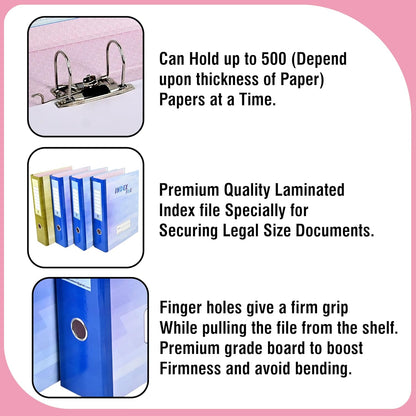 LAMINATED INDEX BOX FILE FOLDER WITH SS CLIP