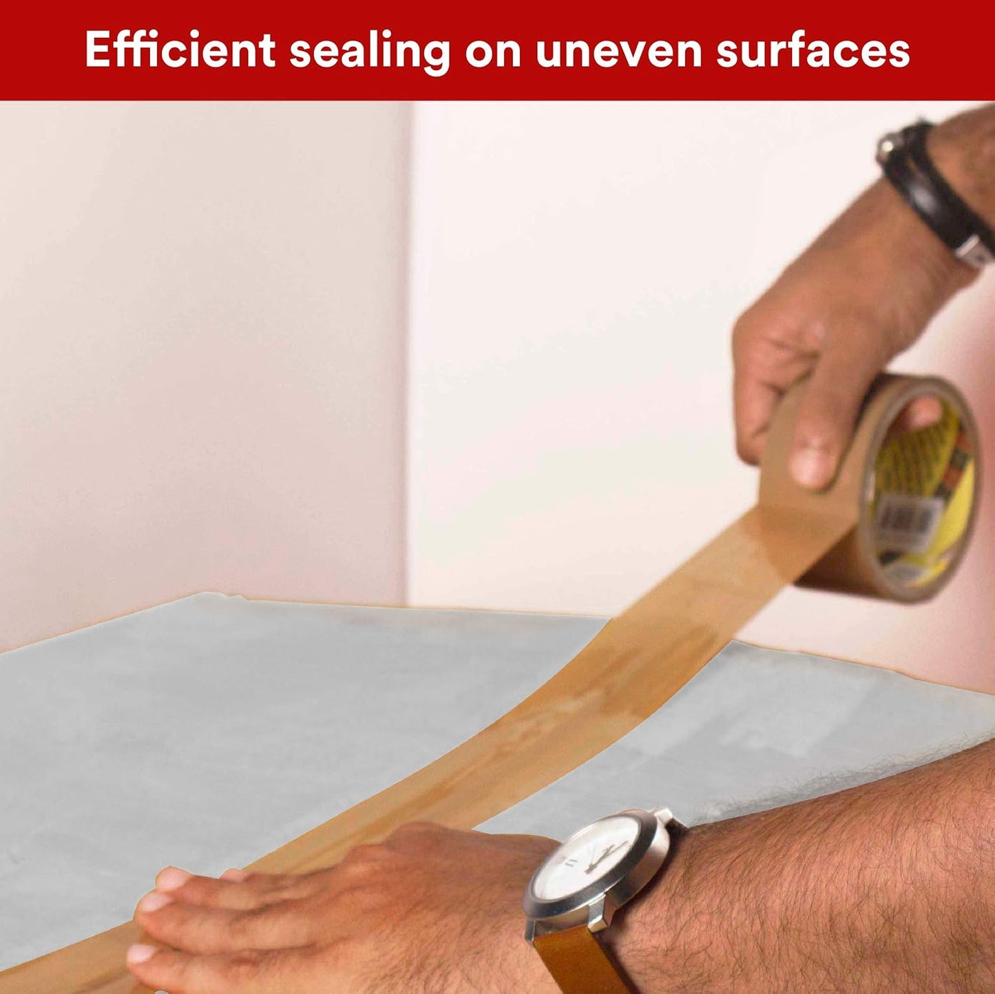 BROWN PACKING TAPE – 2 INCH WIDTH X 55 METERS | PACK OF 6 ROLLS