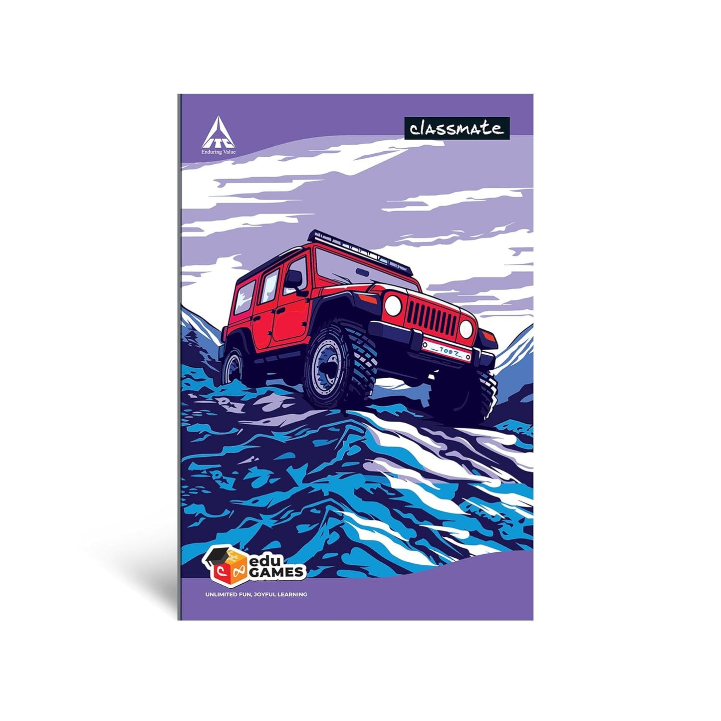 CLASSMATE LONG BOOK – UNRULED, 172 PAGES | PACK OF 3