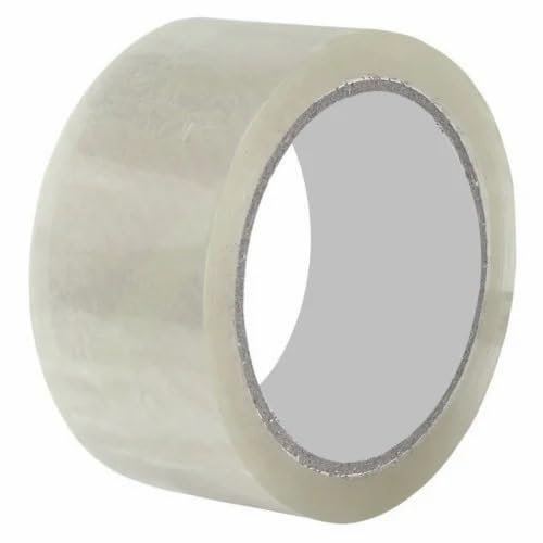 SELF ADHESIVE TRANSPARENT CELLO TAPE – 2 INCH WIDTH X 55 METERS | PACK OF 6 ROLLS