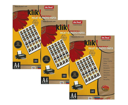 DESMAT KLIK PHOTO GLOSSY PAPER | A4 SIZE | 180 GSM | 50 SHEETS
