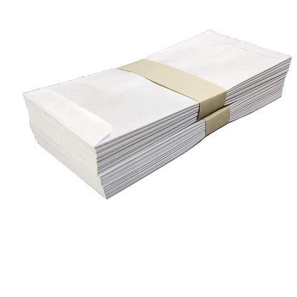 PREMIUM WHITE CHEQUE SIZE PAPER ENVELOPES | 80 GSM | 9×4 INCHES | PACK OF 25