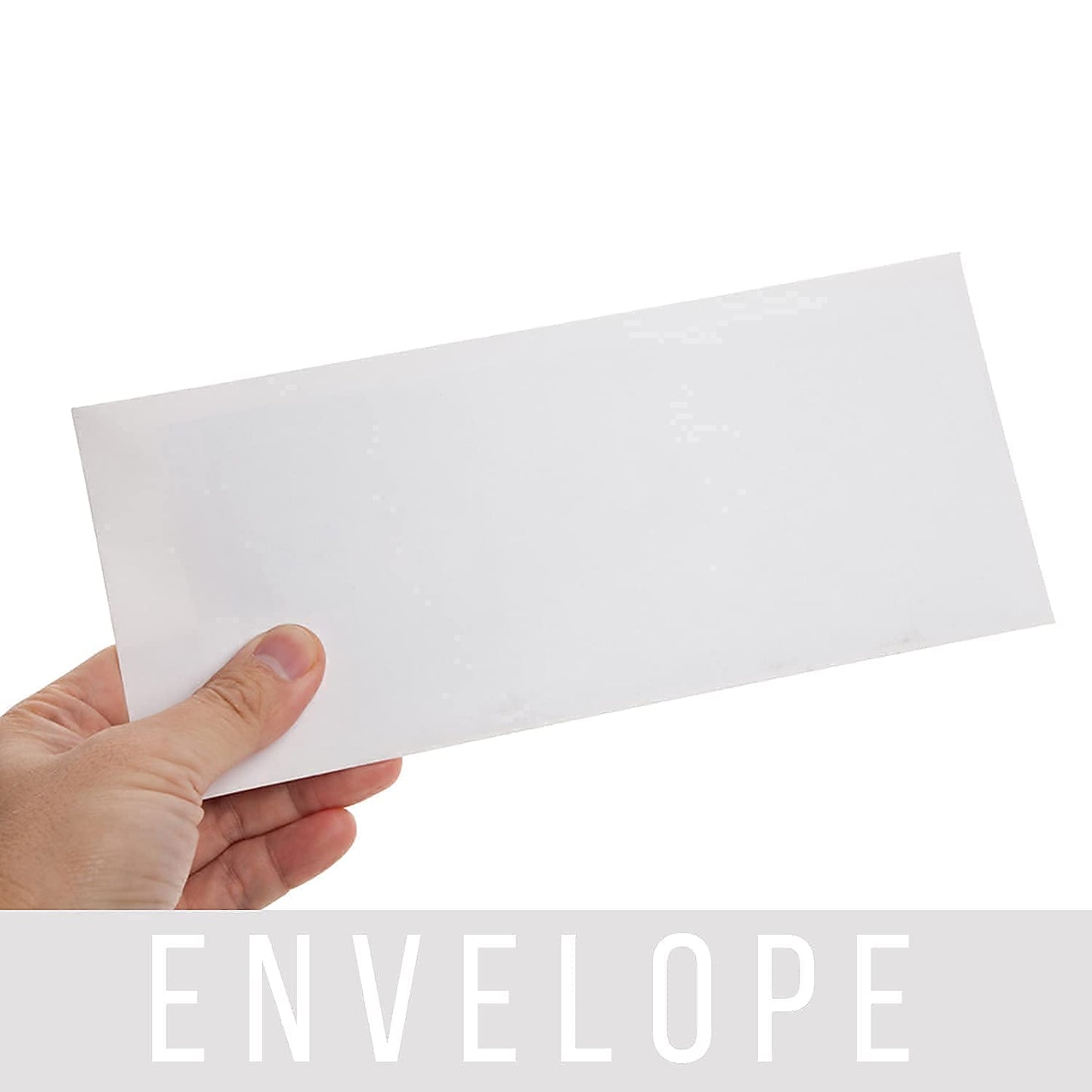 PREMIUM WHITE CHEQUE SIZE PAPER ENVELOPES | 80 GSM | 9×4 INCHES | PACK OF 25