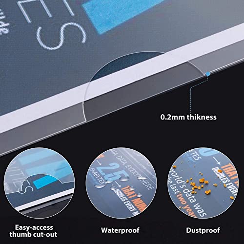 L FOLDER FILE | A4 SIZE DURABLE CLEAR TRANSPARENT PLASTIC FILE FOLDERS (PACK OF 10)