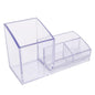 4-Compartment Acrylic Business Card & Pen Holder