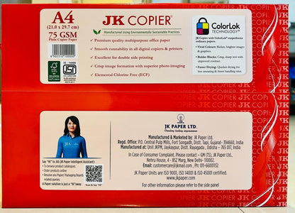 JK COPIER 75GSM A4 SIZE