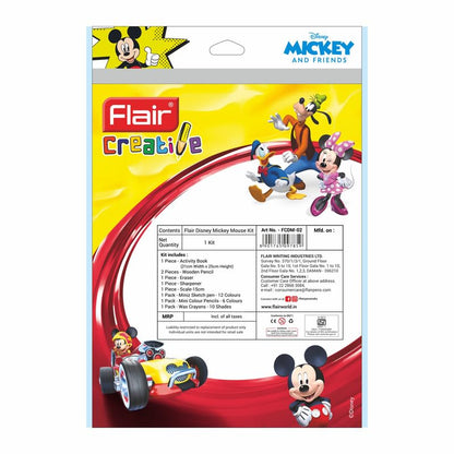 Flair Creative Series Disney Mickey Mouse Stationery Kit – 34 Assorted Items