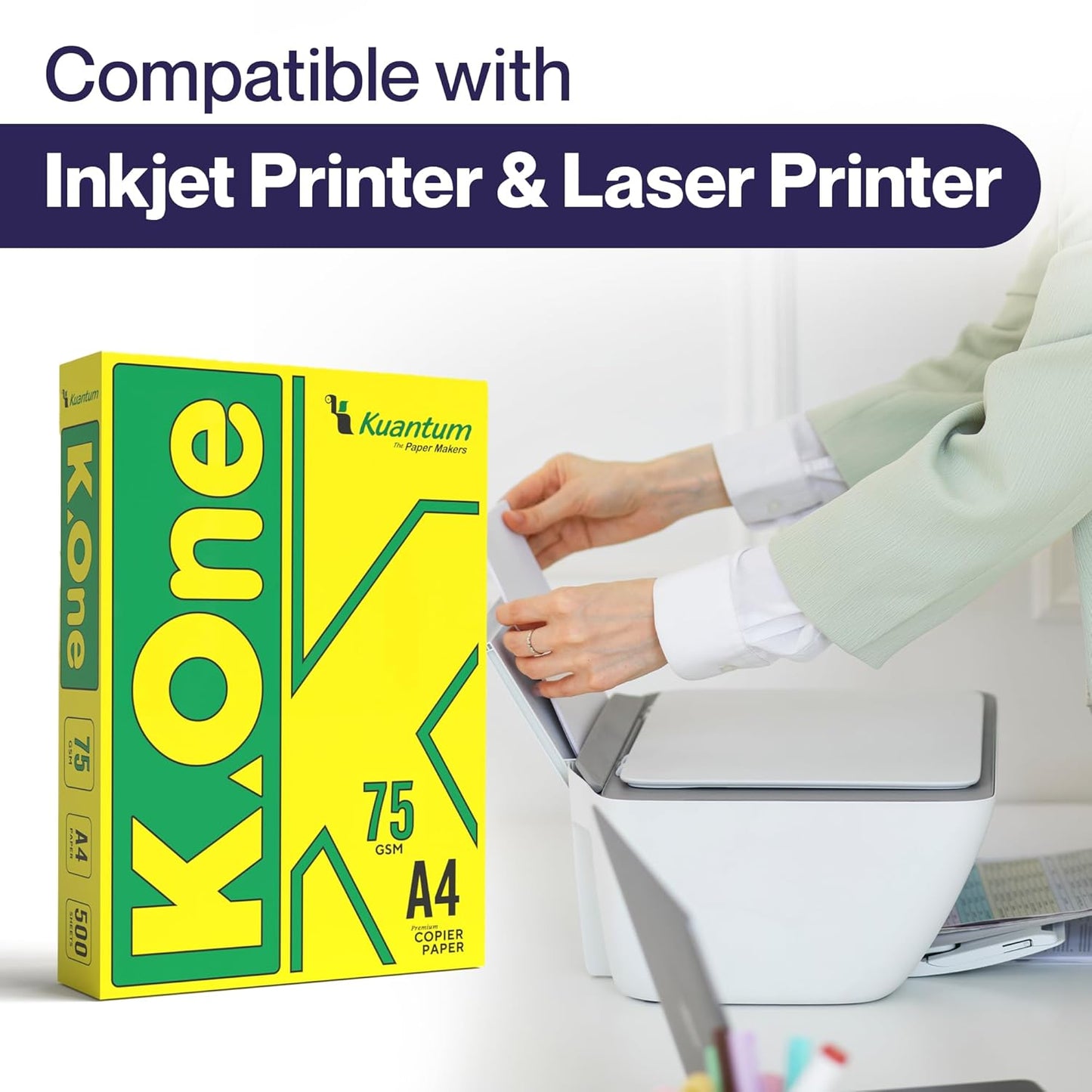 K-One A4 COPIER PAPER – 75 GSM