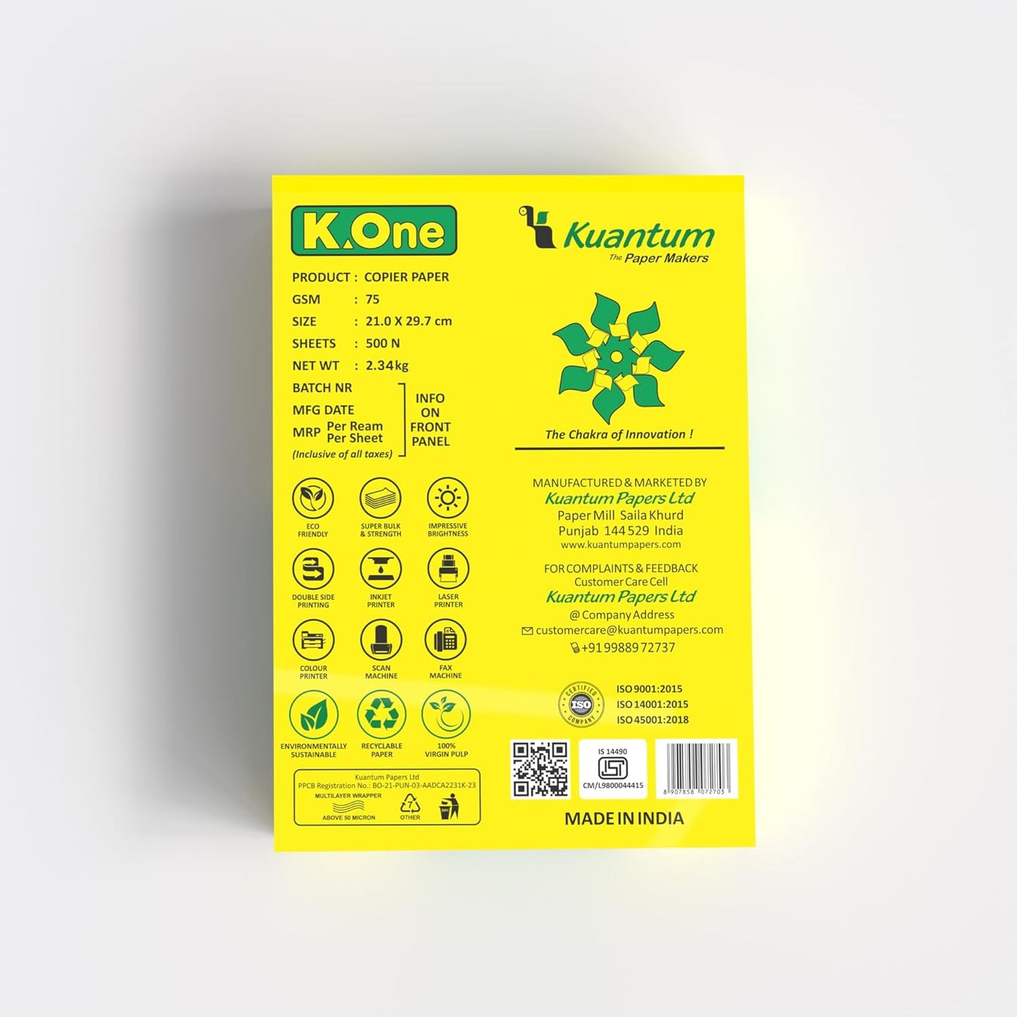 K-One A4 COPIER PAPER – 75 GSM