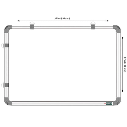 Double-Sided White & Chalk Writing Board (3ft x 2ft)