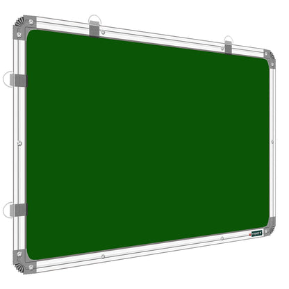 Double-Sided White & Chalk Writing Board (3ft x 2ft)